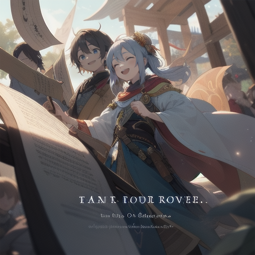 勇気の唄を唄う少女のCDジャケット風イラスト