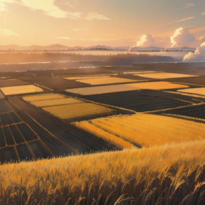 一部野焼きして黒くなった田んぼ